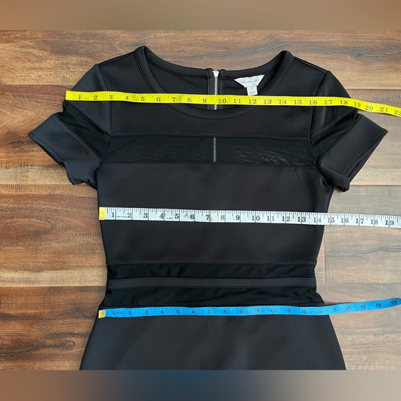 Women’s Belle Sky Black/ Mid Length /Short Sleeve/ Round Neck Line Dress - Picture 10 of 15